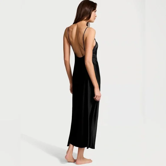 victoria's secret green slip dress Vintage 90s Victoria's Secret Gold Label Evergreen Silk Slip Dress